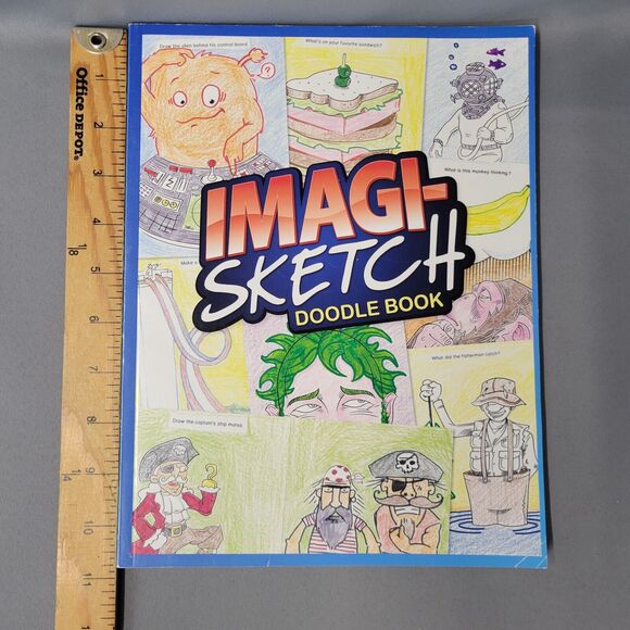 Imagi-Sketch Doodle Book Paperback Draw Coloring Imagine - Picture 10 of 16